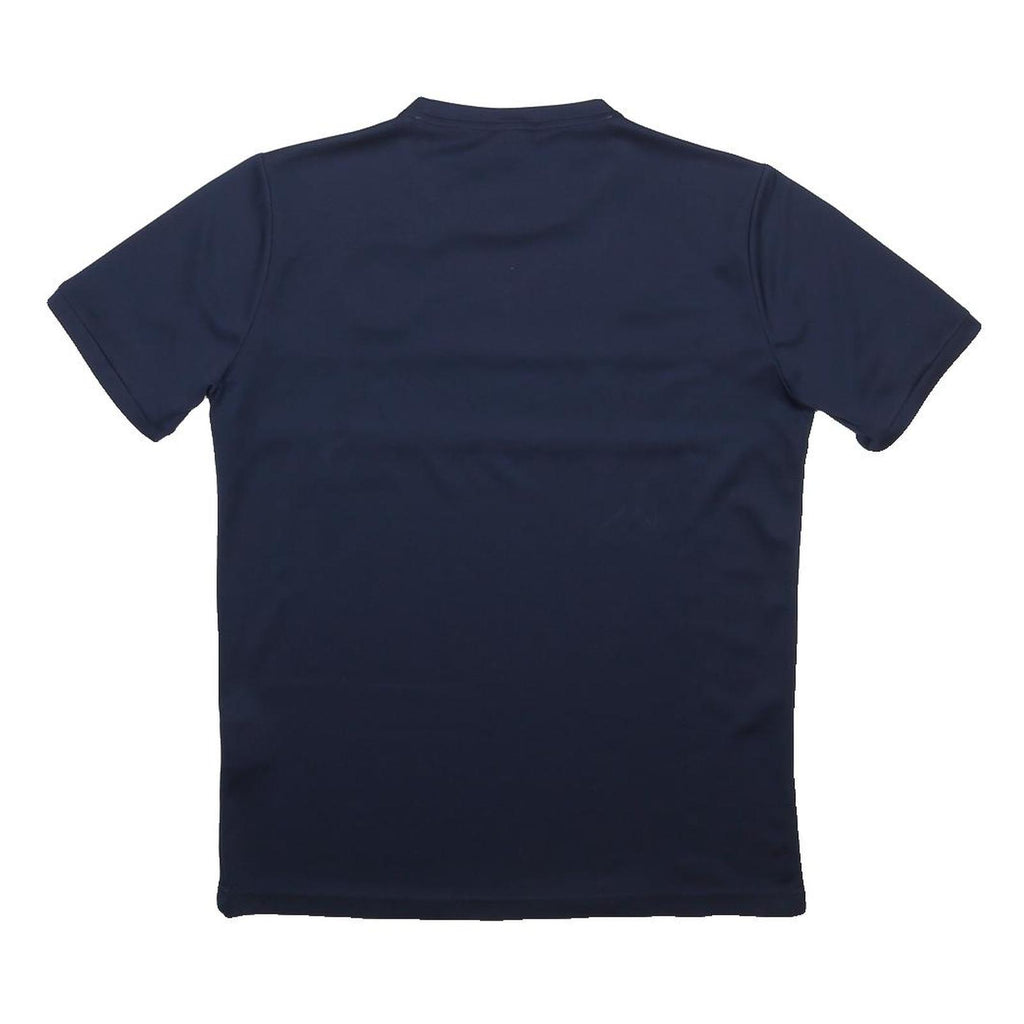 ERREA FC Bramois Mens Navy Blue & Yellow Football T-Shirt L Short Sleeve