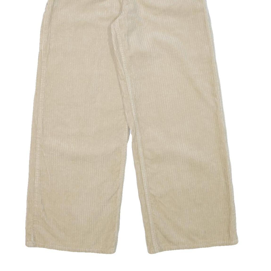 CARHARTT Womens Cotton Blend Beige Relaxed Wide-Leg Trousers W28 L29 Casual