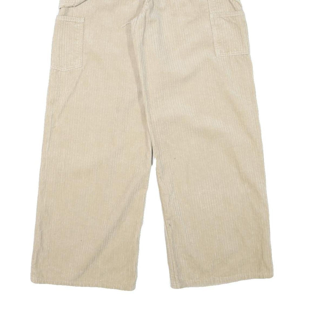 CARHARTT Womens Cotton Blend Beige Relaxed Wide-Leg Trousers W28 L29 Casual