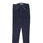 LEVI'S 721 Womens Jeans Blue Slim Skinny Denim Medium W24 L31 Classic Fit