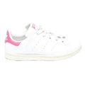 ADIDAS Stan Smith Womens White Pink Leather Trainers UK 2 Classic Comfort