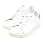 ADIDAS Stan Smith Womens White Pink Leather Trainers UK 2 Classic Comfort