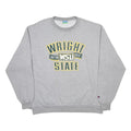 CHAMPION Mens Grey Wright State Crew Neck XL Cotton Blend Sweatshirt
