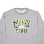 CHAMPION Mens Grey Wright State Crew Neck XL Cotton Blend Sweatshirt