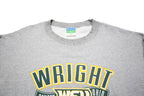 CHAMPION Mens Grey Wright State Crew Neck XL Cotton Blend Sweatshirt