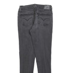LEVI'S 710 Womens Jeans Black Slim Skinny Denim W28 L30 Stretch Cotton Blend