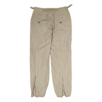 DC Mens Cotton Beige Regular Cargo Trousers W26 L31 Casual Zip Closure