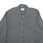 ARMANI EXCHANGE Mens Grey Casual Shirt M Cotton Button Down Long Sleeve