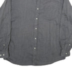 ARMANI EXCHANGE Mens Grey Casual Shirt M Cotton Button Down Long Sleeve