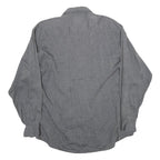 ARMANI EXCHANGE Mens Grey Casual Shirt M Cotton Button Down Long Sleeve