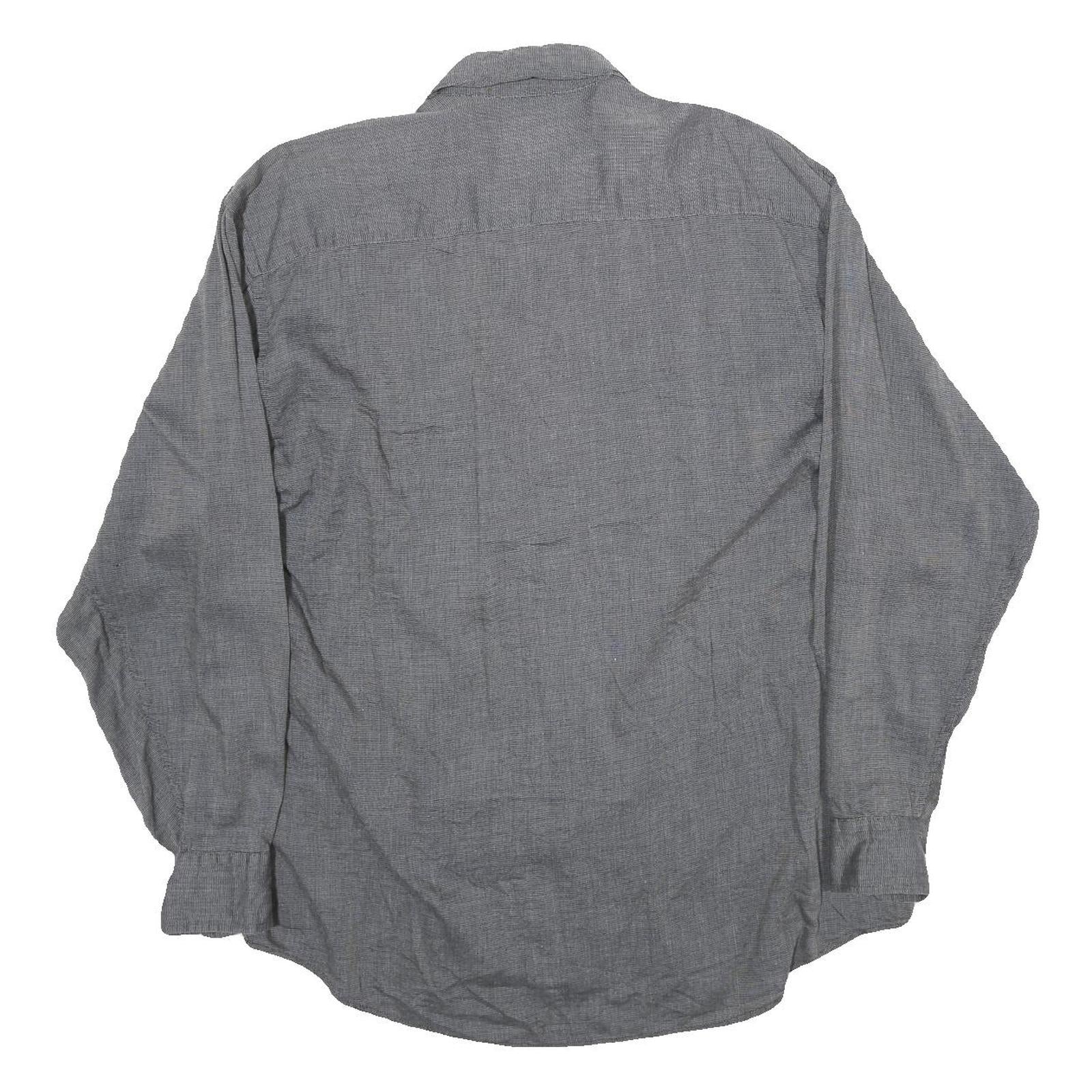 ARMANI EXCHANGE Mens Grey Casual Shirt M Cotton Button Down Long Sleeve