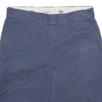 DICKIES Mens Shorts Blue Casual Loose L W36 Workwear Polyester Blend