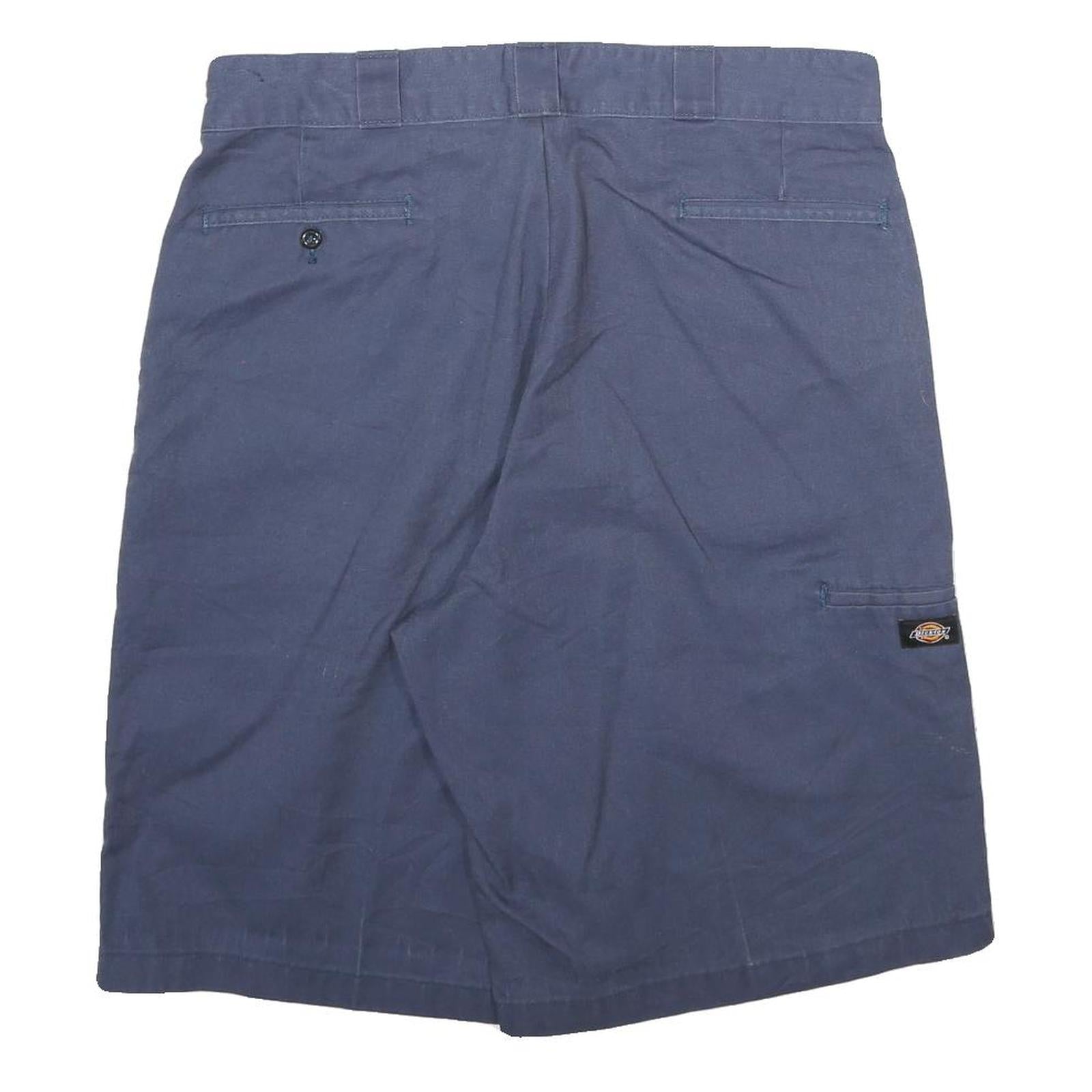 DICKIES Mens Shorts Blue Casual Loose L W36 Workwear Polyester Blend