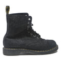 DR MARTENS Womens Leather Black Lace-Up Boots UK 7 Casual Durable
