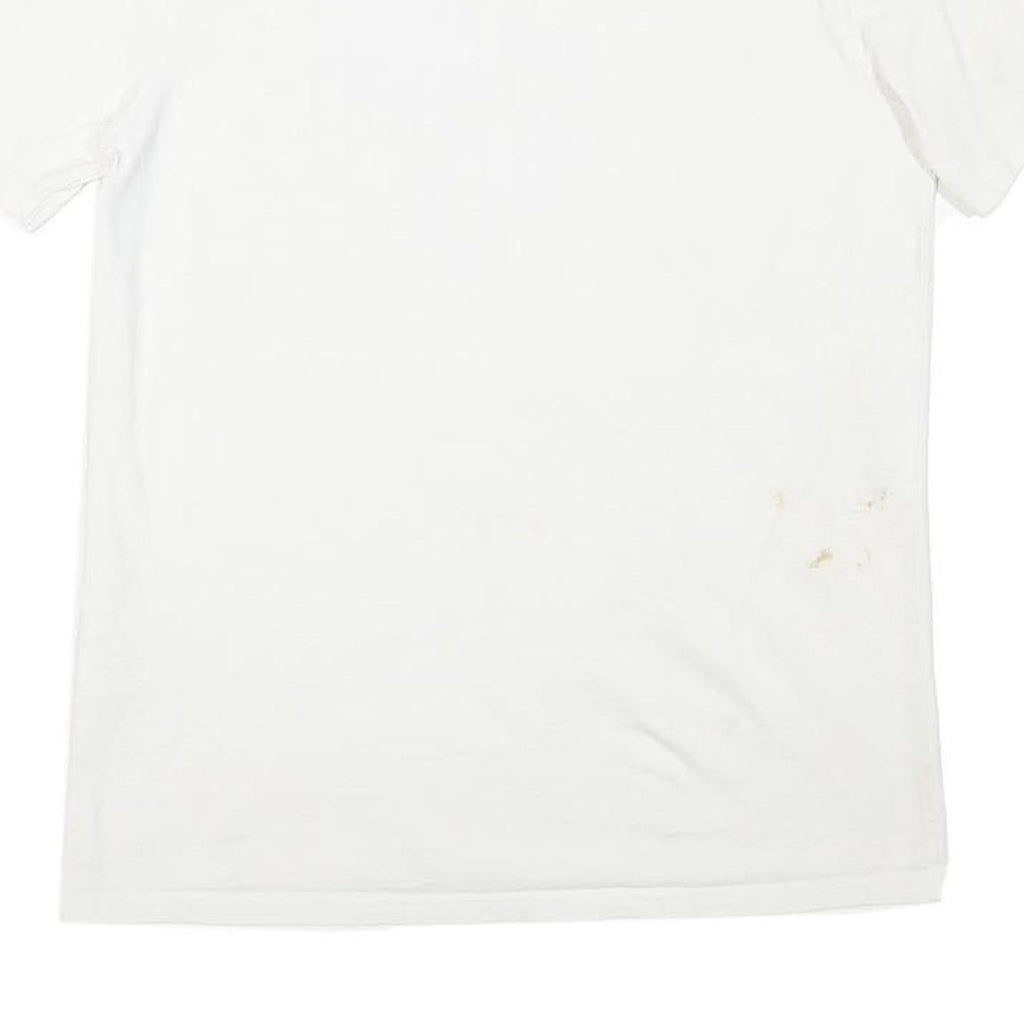 CARHARTT Womens White Graphic T-Shirt S Short Sleeve Crew Neck Logo Print