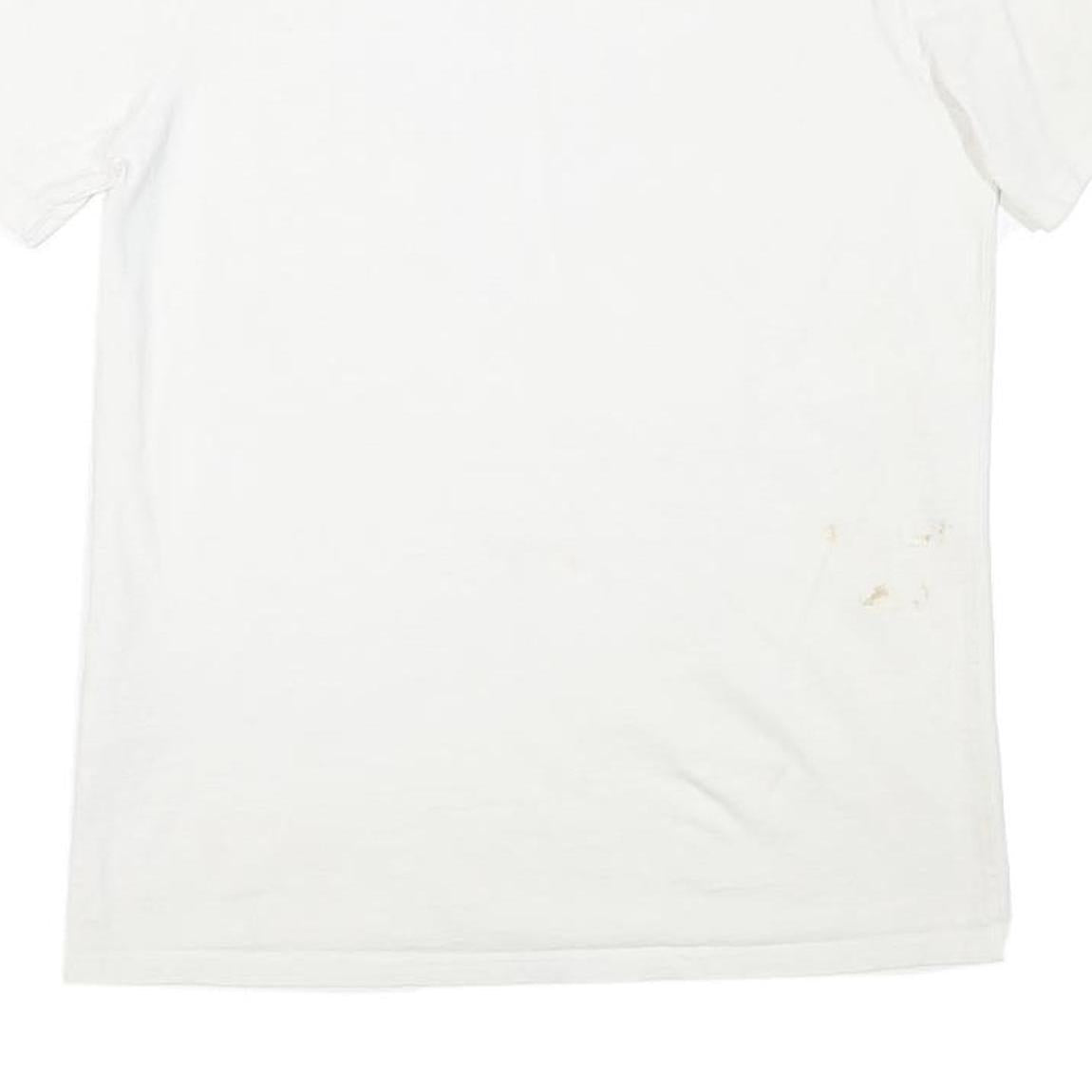 CARHARTT Womens White Graphic T-Shirt S Short Sleeve Crew Neck Logo Print