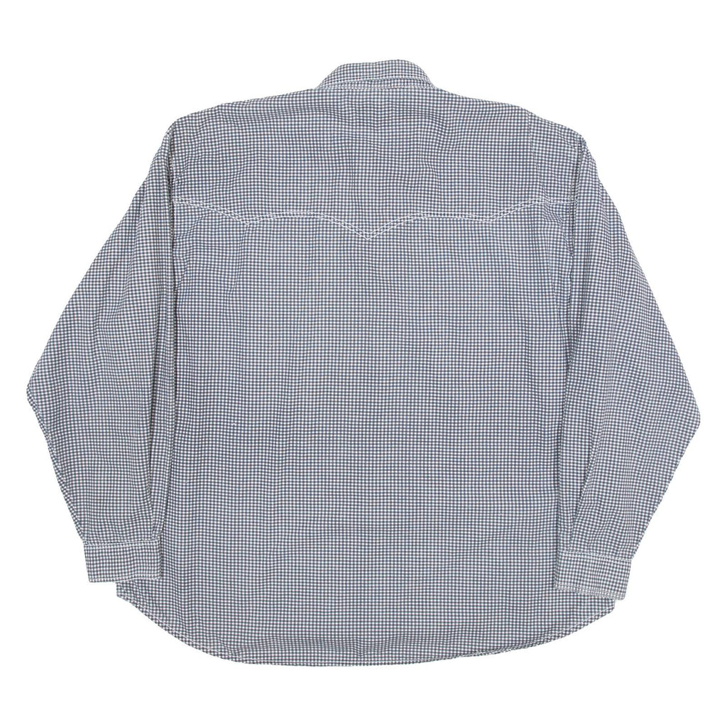 RUCKY THE MEGA BRAND Mens Shirt Black Check Long Sleeve L