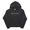 CHAMPION REVERSE WEAVE Mens Black Hoodie S Embroidered Logo Pullover cotton
