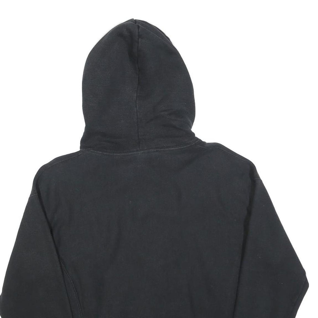 CHAMPION REVERSE WEAVE Mens Black Hoodie S Embroidered Logo Pullover cotton