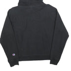 CHAMPION REVERSE WEAVE Mens Black Hoodie S Embroidered Logo Pullover cotton