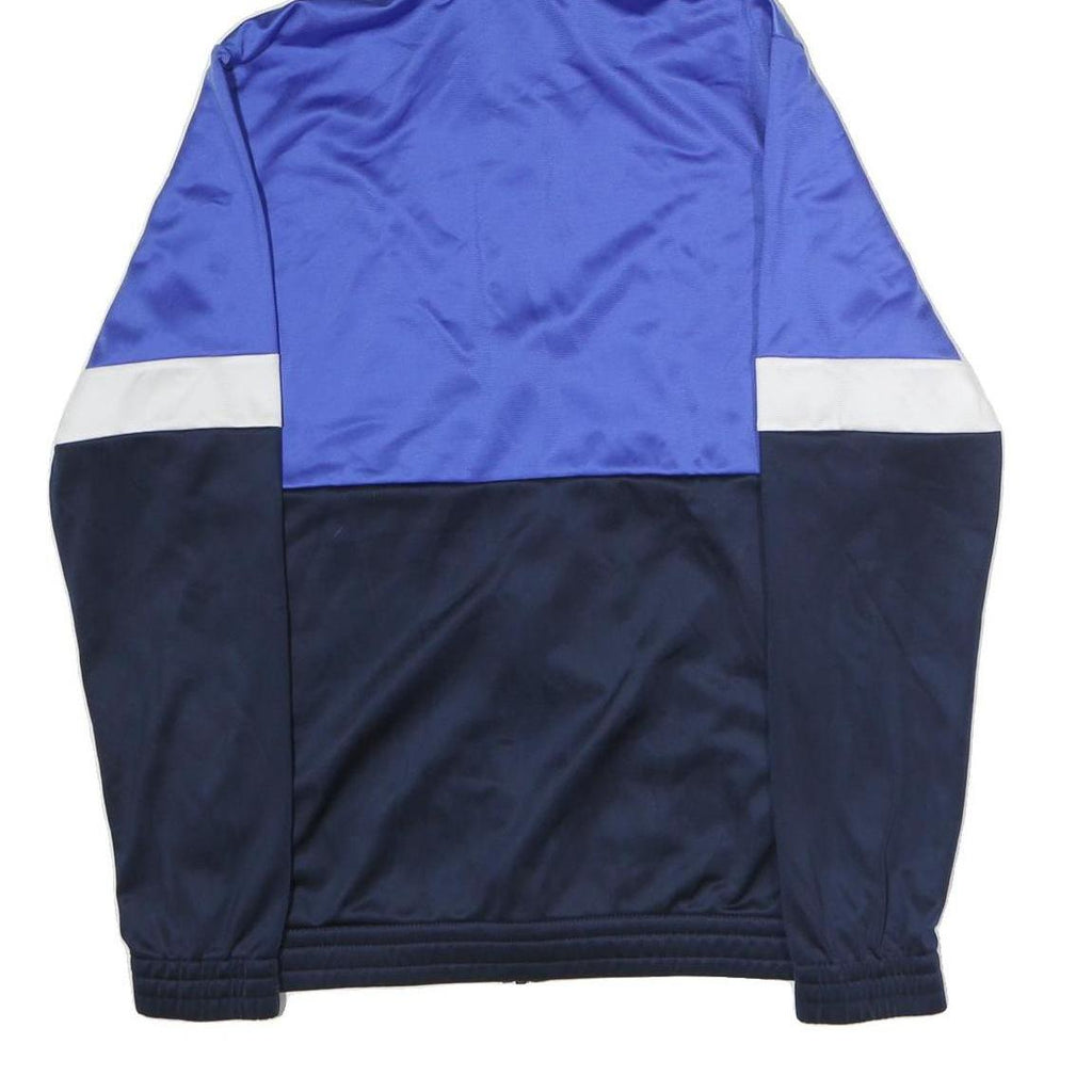 ADIDAS Mens Blue & Navy Zip Hoodie M Polyester Athletic Sportswear