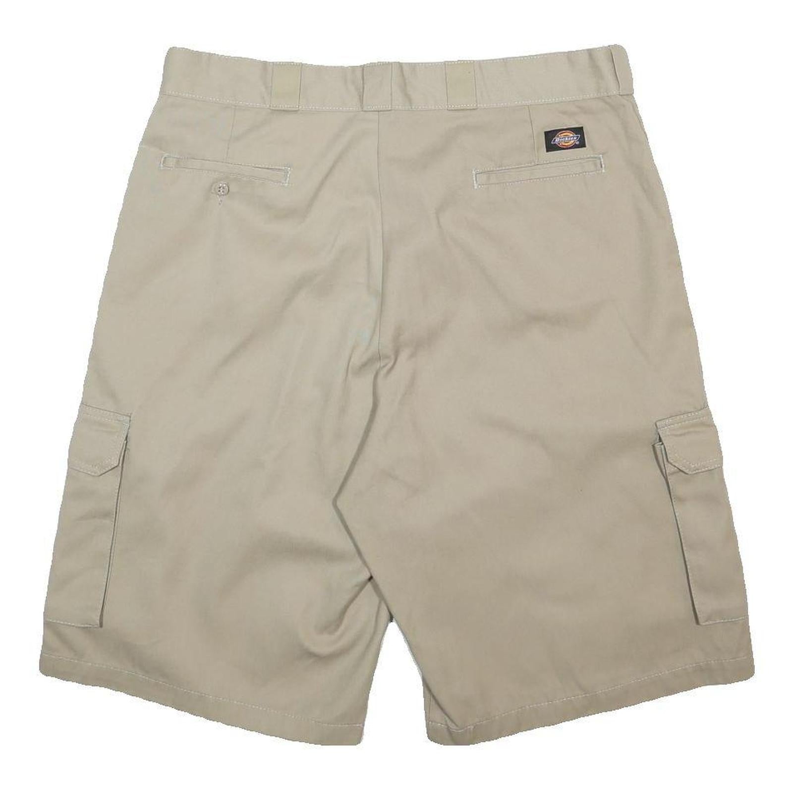 DICKIES Mens Shorts Beige Cargo XL W38 Cotton Blend Workwear Pockets