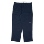 DICKIES Chino Mens Trousers Blue Relaxed Straight W38 L31