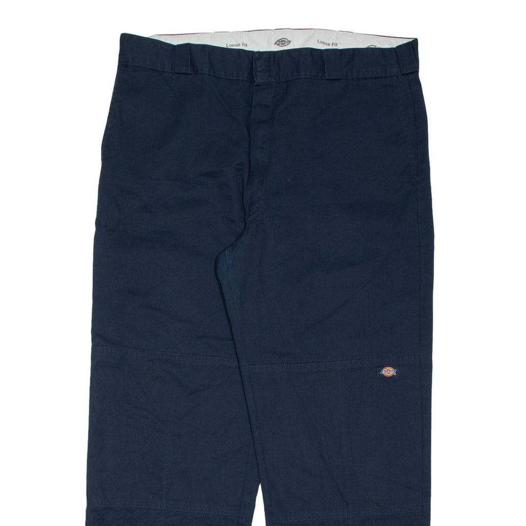 DICKIES Chino Mens Trousers Blue Relaxed Straight W38 L31