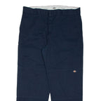 DICKIES Chino Mens Trousers Blue Relaxed Straight W38 L31