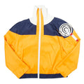 COSPLAY Mens Orange & Navy Zip Front Jacket XXS Polyester Anime Style Zip-Up