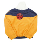 COSPLAY Mens Orange & Navy Zip Front Jacket XXS Polyester Anime Style Zip-Up