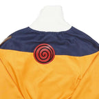 COSPLAY Mens Orange & Navy Zip Front Jacket XXS Polyester Anime Style Zip-Up