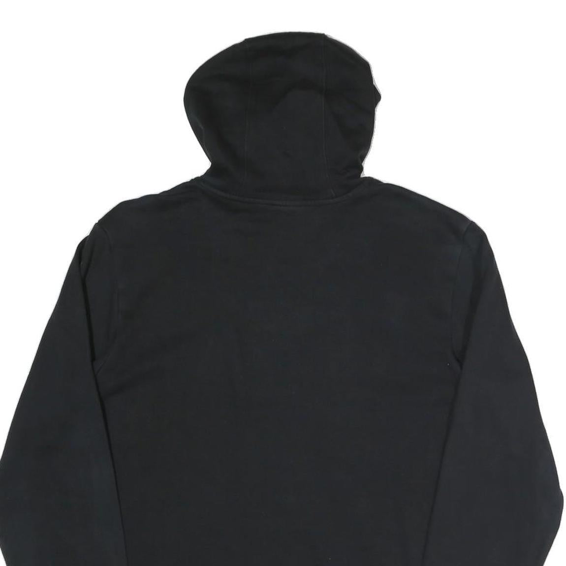 ADIDAS Mens Black Hoodie S Cotton Blend Pullover Casual Sportswear