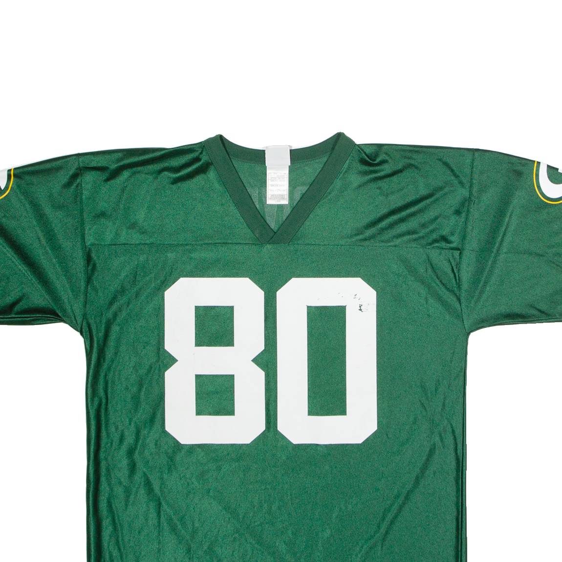 NFL Green Bay Packers Home #80 Driver Mens Jersey Green USA V-Neck L
