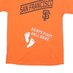 MLB Mens Orange San Francisco Graphic T-Shirt M Short Sleeve Crew Neck