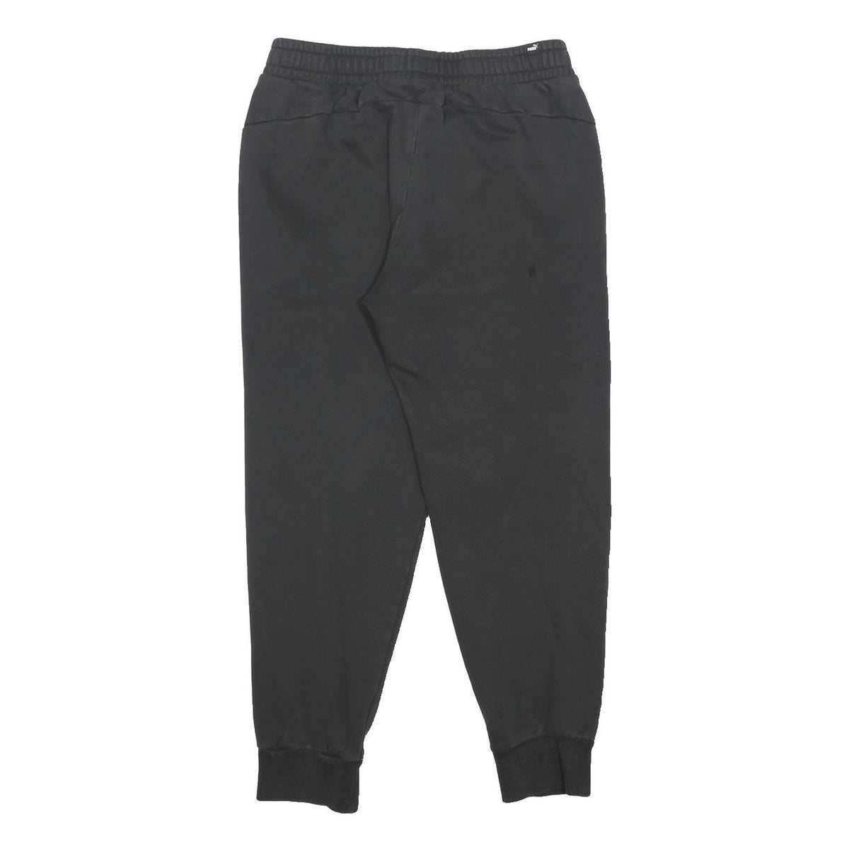 PUMA Mens Joggers Black L W28 L26 Cotton Blend Slim Tapered Fit Casual Wear