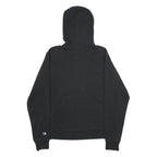 CHAMPION Mens Black Pullover Hoodie S Branded Logo Cotton Blend Casual