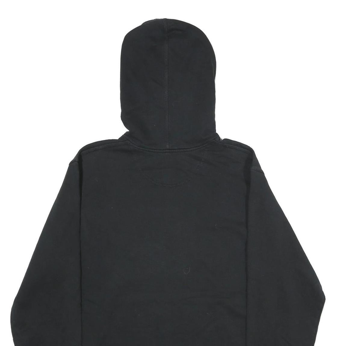 CHAMPION Mens Black Pullover Hoodie S Branded Logo Cotton Blend Casual