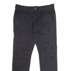 DICKIES Workwear Mens Twill Trousers Black Regular Straight W33 L30