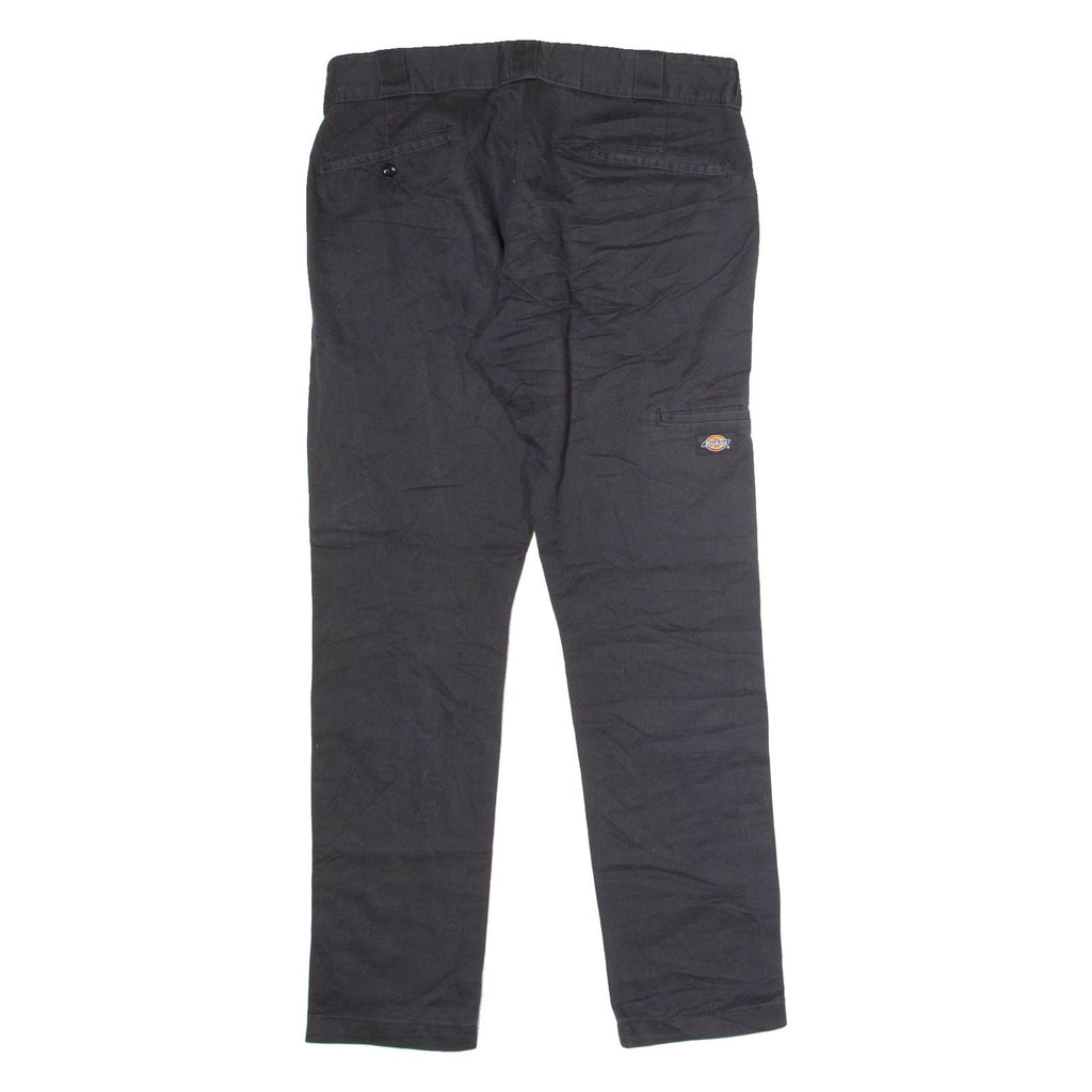 DICKIES Workwear Mens Twill Trousers Black Regular Straight W33 L30