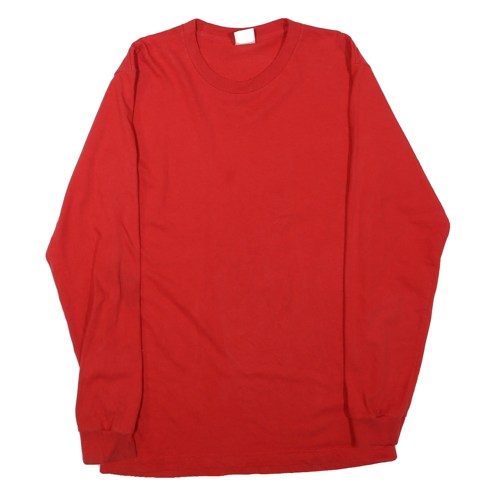 SUPREME Mens Red Long Sleeve Crew Neck Classic Cotton Blend M T-Shirt