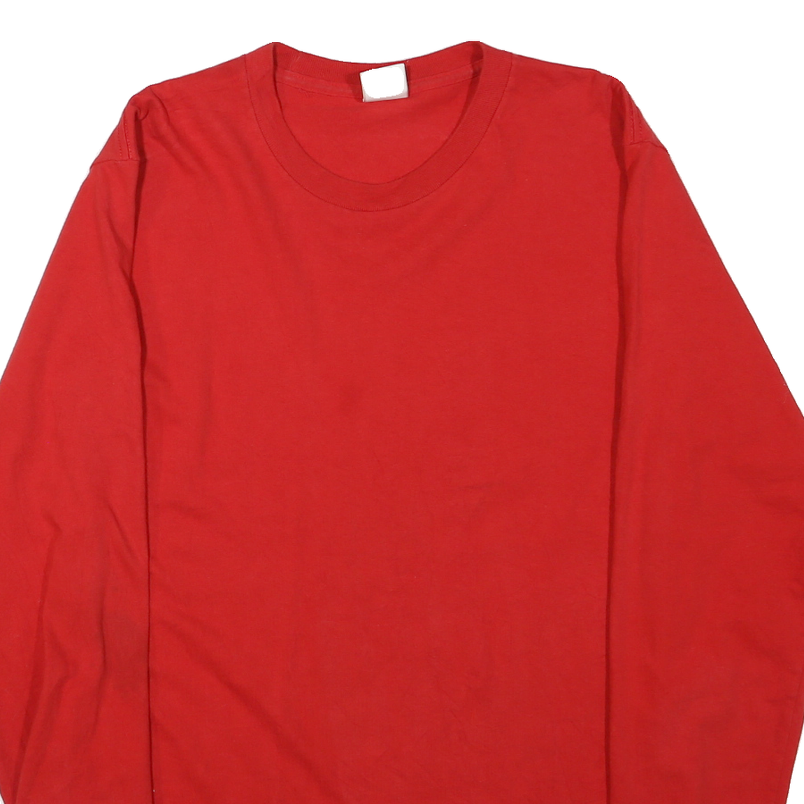 SUPREME Mens Red Long Sleeve Crew Neck Classic Cotton Blend M T-Shirt