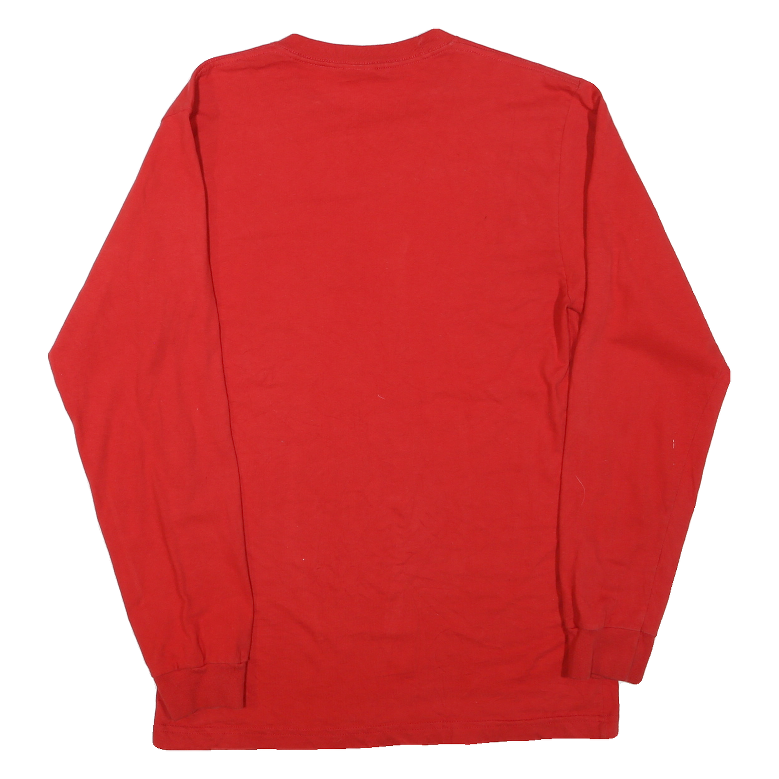 SUPREME Mens Red Long Sleeve Crew Neck Classic Cotton Blend M T-Shirt