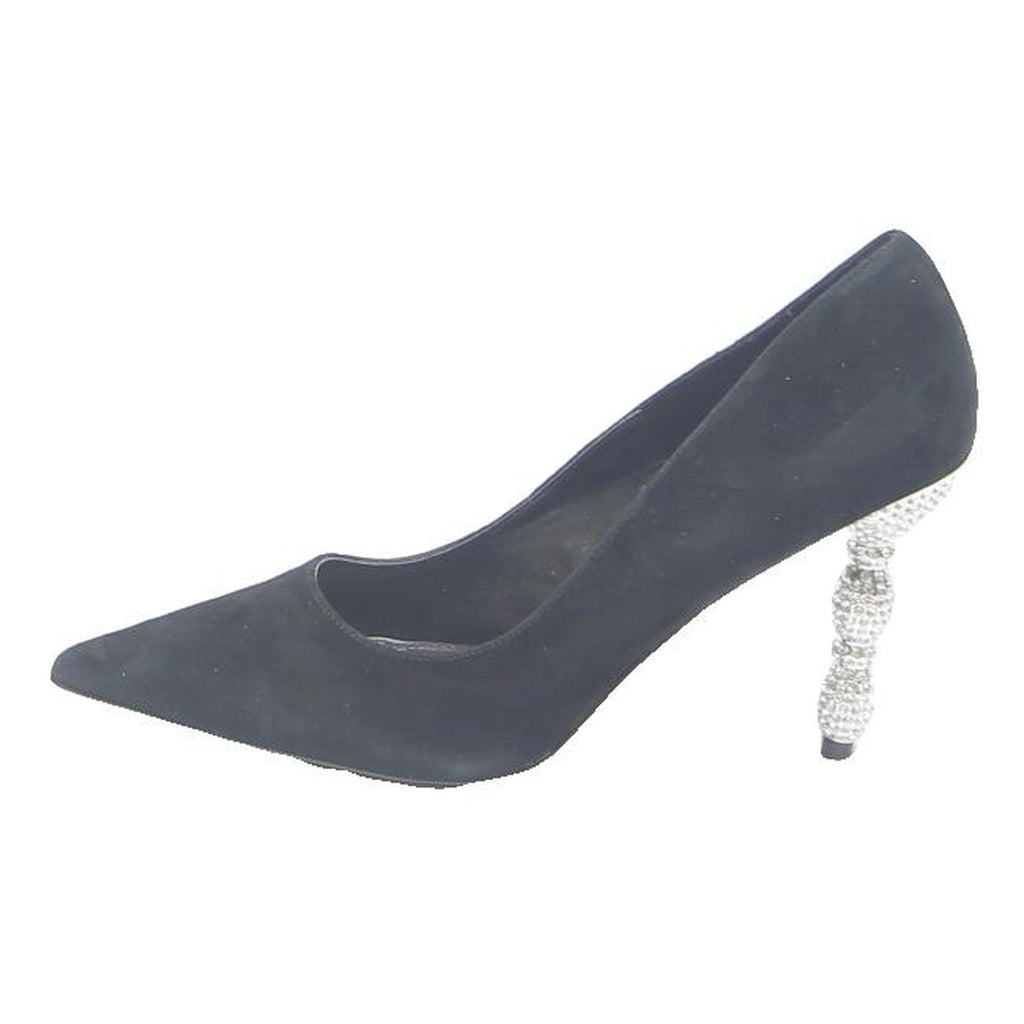 DUNE LONDON Womens Elegant Suede Black Pointed Toe Stiletto Heels UK 8
