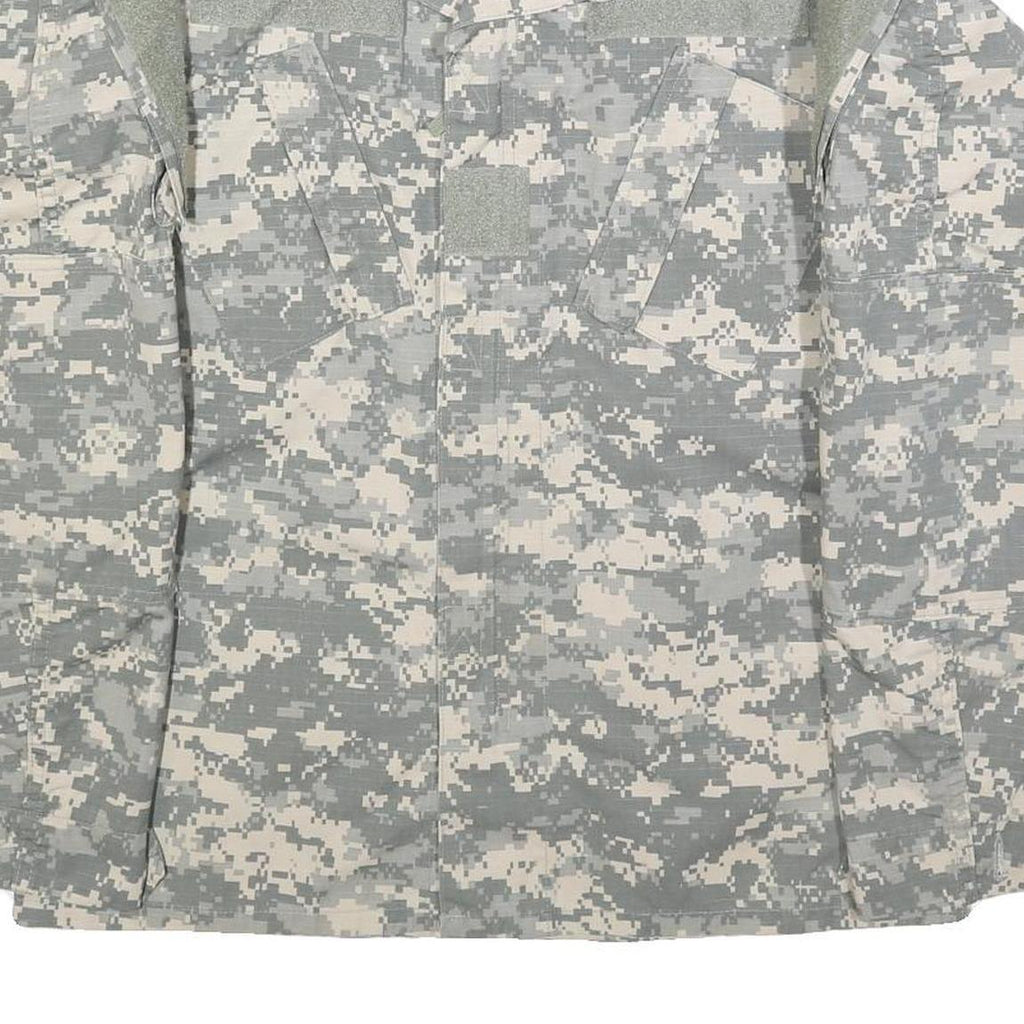 PROPPER INTERNATIONAL Mens Grey Cotton Blend Military Jacket S Plain Zip