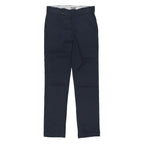 DICKIES Mens Cotton Blend Navy Regular Straight Trousers W31 L33 Workwear Casual