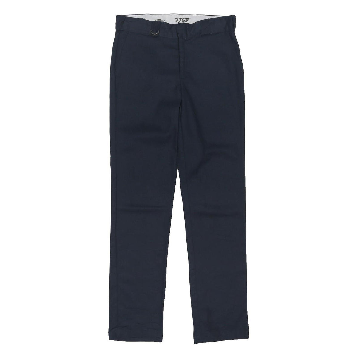 DICKIES Mens Cotton Blend Navy Regular Straight Trousers W31 L33 Workwear Casual