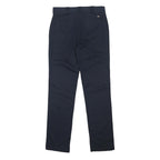 DICKIES Mens Cotton Blend Navy Regular Straight Trousers W31 L33 Workwear Casual
