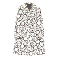 COAST Womens Cream & Brown Geometric Print Jacket UK 12 Cotton Blend Button