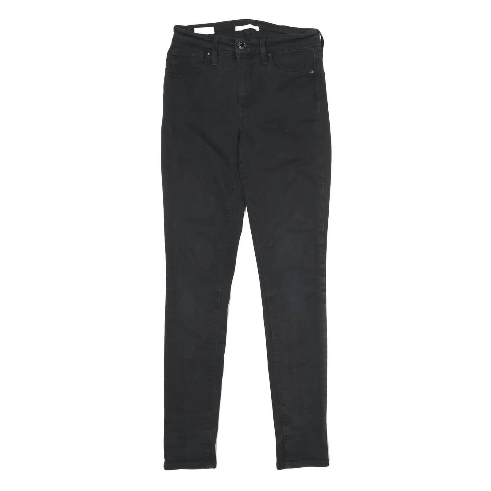 LEVI'S 721 High Rise Skinny Womens Jeans Black Regular Skinny Denim W26 L32